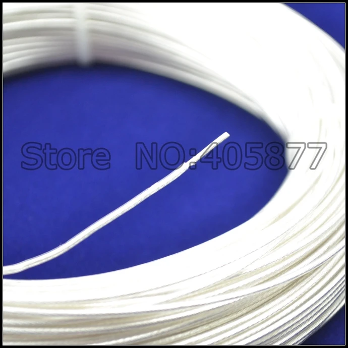 

95m 0.50mm2 high purity silver plated OCC wire 20AWG for audio DIY headphone cable 0.18x19 strands