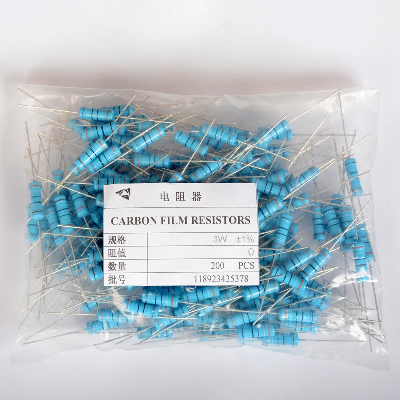 740pcs/lot 3W 1% 148valuesX5pcs  0.1R~1M Metal Film Resistor Kit Pack Set