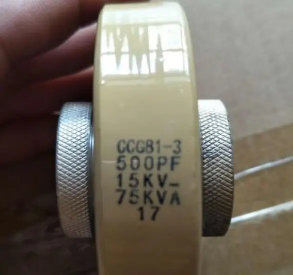 

CCG81-3 500PF 15KV 75KVA High frequency machine high frequency high frequency ceramic ceramic dielectric capacitor head M10