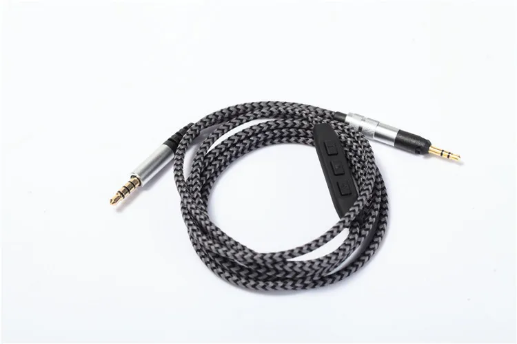 Сменный кабель для наушников, гарнитура 3,5 мм до 2,5 мм, стерео, бас, аудио кабели с микрофоном для SH HD598 HD558 HD518 HD 598 наушники