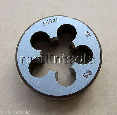 18mm x 1 Metric Left hand Die M18 x 1.0mm Pitch