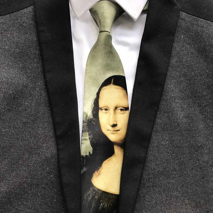 Top Designer Necktie Unique Famous Painting Ties for Artist Fashion Men Gravata