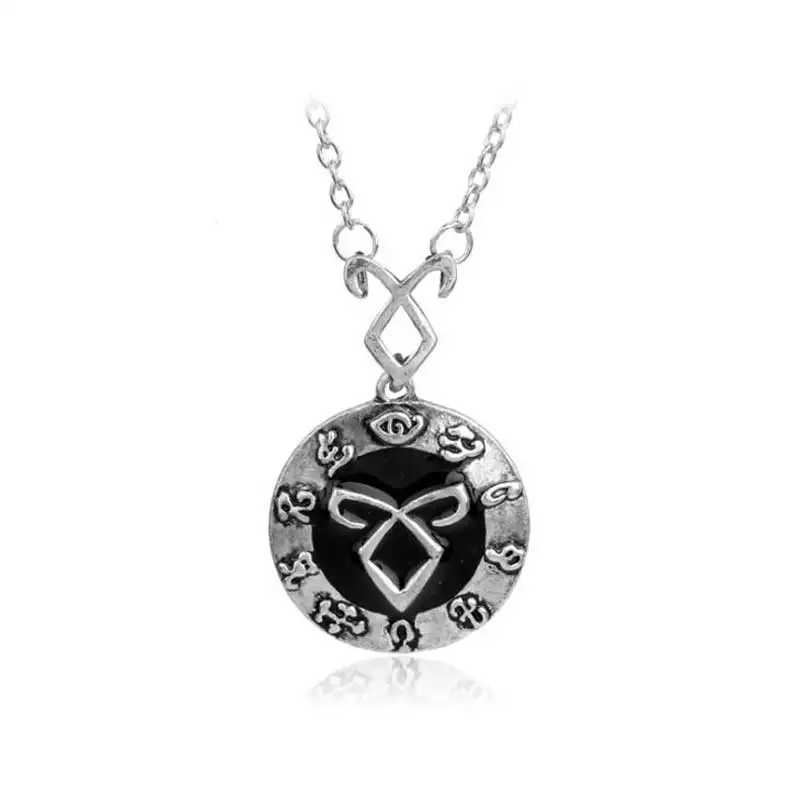 The Mortal Instruments City of Bones necklace vintage Angelic Power Runes Shadowhunters pendant for men and women wholesale