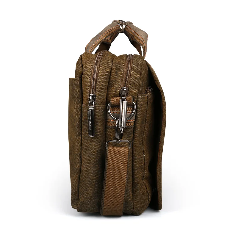 2022 Ruil Retro Canvas Men Bags Multifunction Messenger Shoulder Briefcase Leisure Travel Handbag Vintage Package