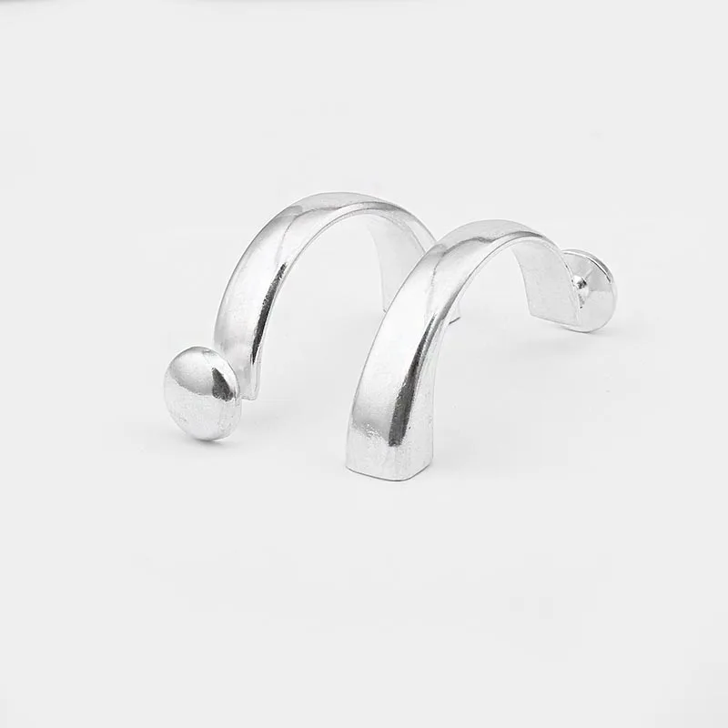 3PCS Antique Silver Half Cuff Bracelet Clasp Heart Hook Clasp For 10*5mm Leather Cord DIY Bracelet Jewelry Making Findings