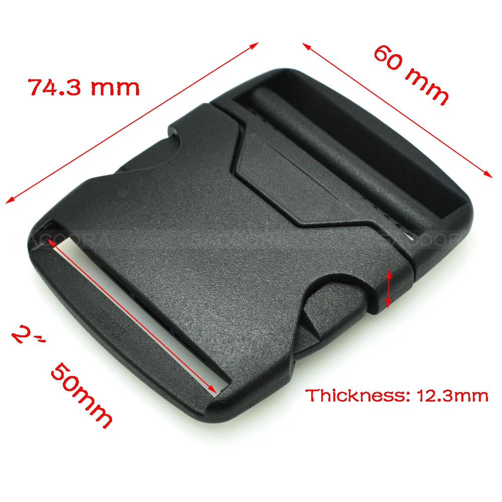 20mm 25mm 32mm 38mm 50mm Webbing Plastic Side Release Bump Buckle for Backpack Straps Luggage Outdoor sports bag