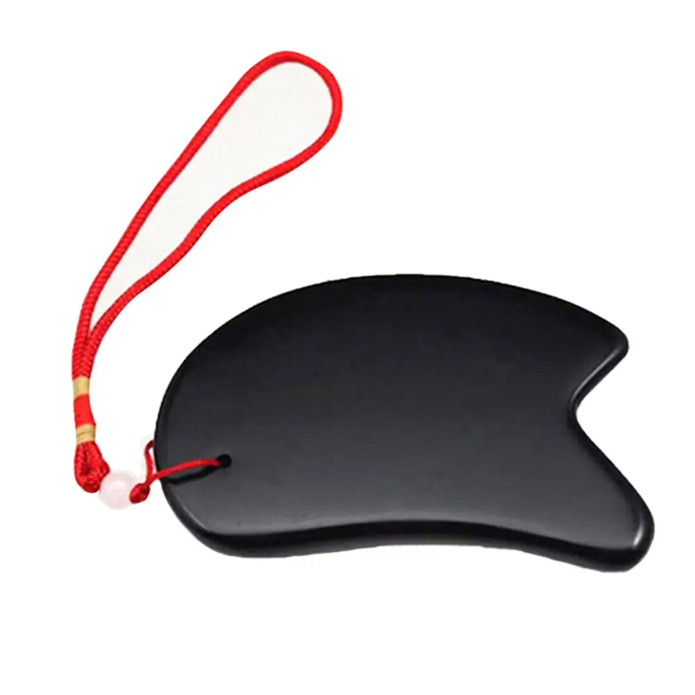 1Pc Chinese Traditional Scraping Plates Acupuncture Massage Gua Sha Natural Bian Stone Without Red Rope Therapy Body Tools