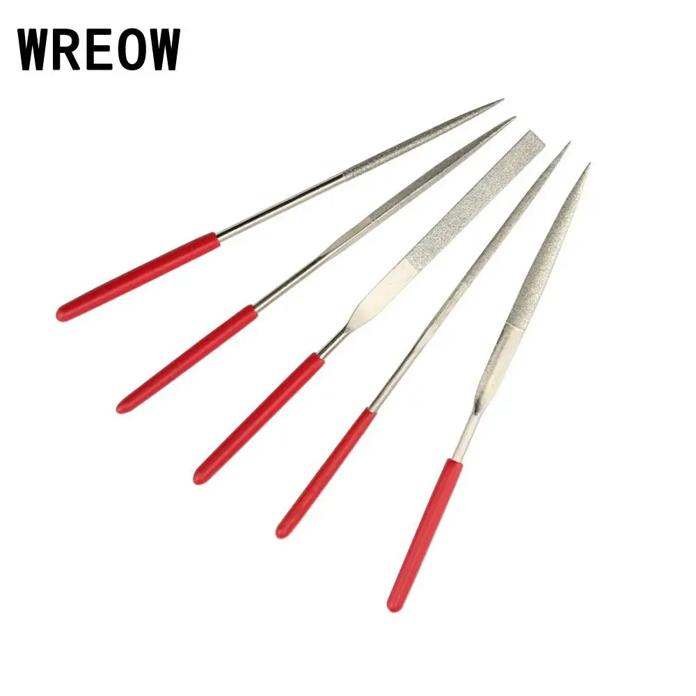 10Pcs/Set Mini 140mm Diamond Mini Needle File Coated Set Jewelry Cutting Crafts Repair Tools High Quality