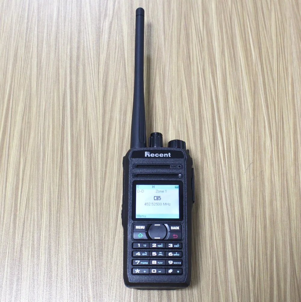 2pc/lot New 4W Professional digital radio walkie talkie 619D UHF dPMR two way interphone walk talk SMS w/ keyboard LCD display