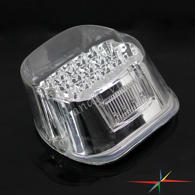 Motorcycle Transparent LED Rear Taillight Brake Lamp Stop Light For Harley Touring XL883 1200 Dyna FLST FXSTB FXSTC 1999-2003