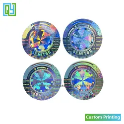 10000pcs 30x30mm Custom 2D 3D Silver Hologram Stickers Warranty VOID Holo Labels Laserable Security Logo Seal Tags