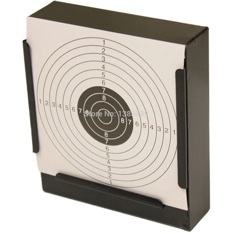 Tactical Hunting 14X14X4cm Airgun Target & Square Pellet Trap W. 100 Pcs Target Papers/Also For Paintball /Improving