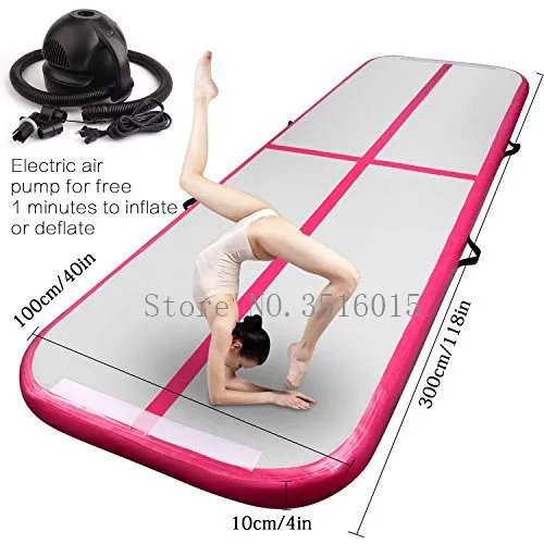 

Free Shipping 3x1x0.1m Inflatable Air Track Trampoline Air Tumbling Mat Inflatable Air Tumble For Sale With a Pump