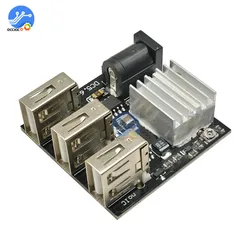 3 USB Charging Module DC-DC 9V/12V To 5V 8A Step Down Battery Charger Power Bank Board Step-Down Buck Converter For Arduino