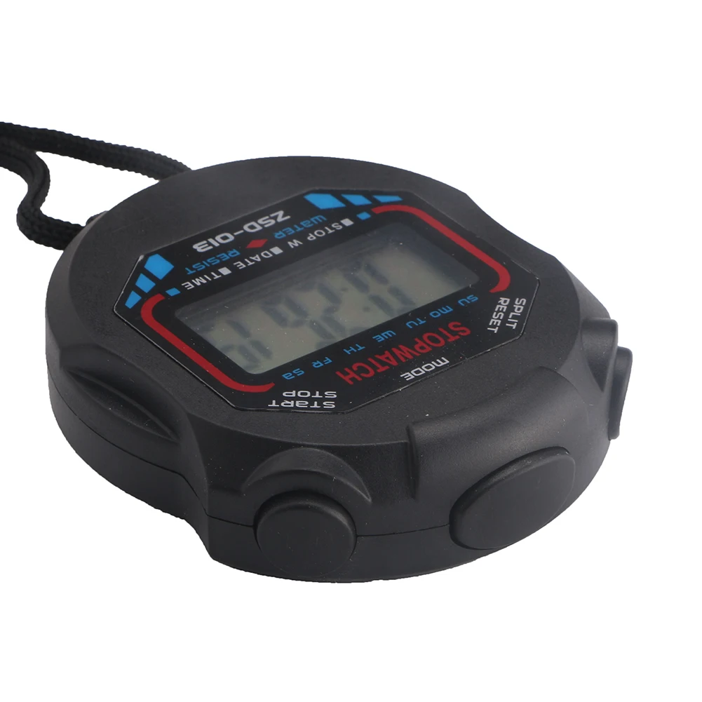 Handheld Digital LCD Chronograph Sports Counter Stopwatch Timer Alarm Stop Watch