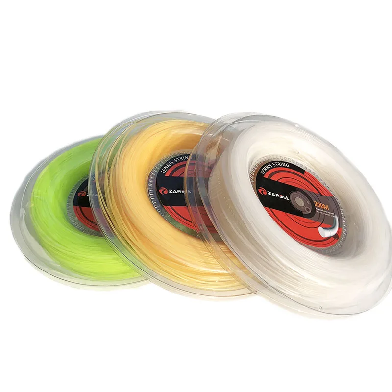 1 Reel ZARSIA soft Nylon tennis string 1.30mm 200M tennis rackets string comfortable tennis strings Elastic 55-60LBS