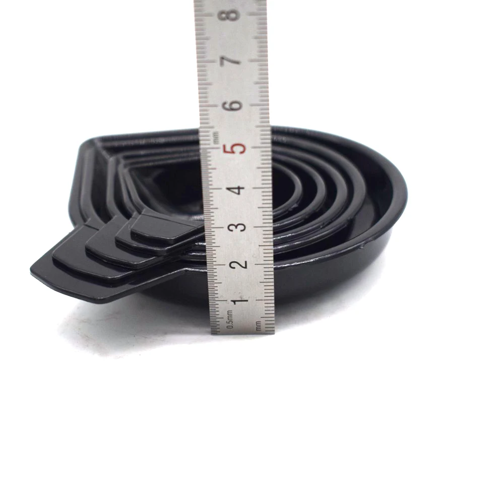 5PCS Scale Pan for Electrinoc Jewelry Weighing Balance Packet Scales Accessory Black Plastic Pans