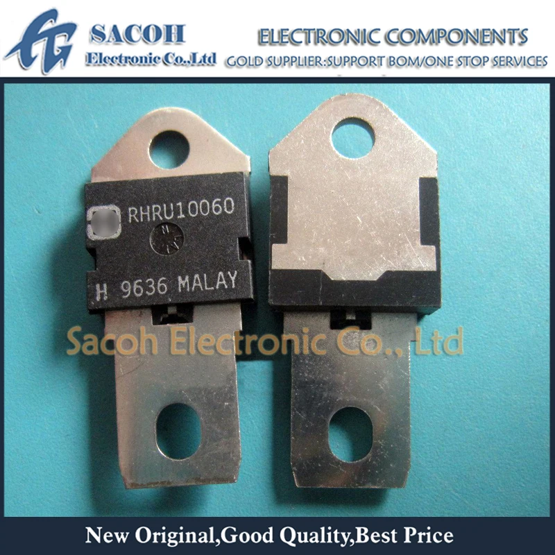 

Refurbished Original 2Pcs/Lot RHRU10060 OR RURU10060 OR RHRU15060 OR RHRU15090 TO-218 100A 600V Hyperfast Diode