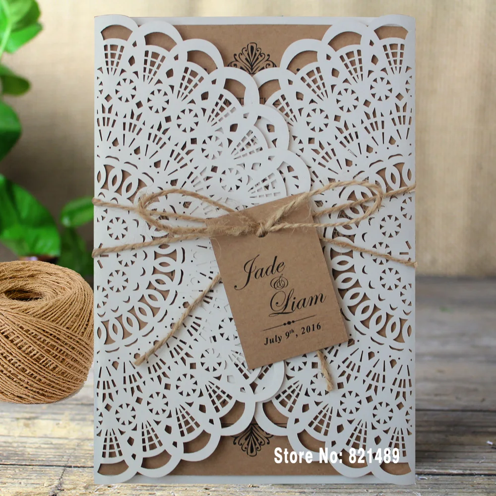 

Rustic Wedding Invitations, Bridal Showe Invitation Cards, Custom Printing Wedding Invitation Cards