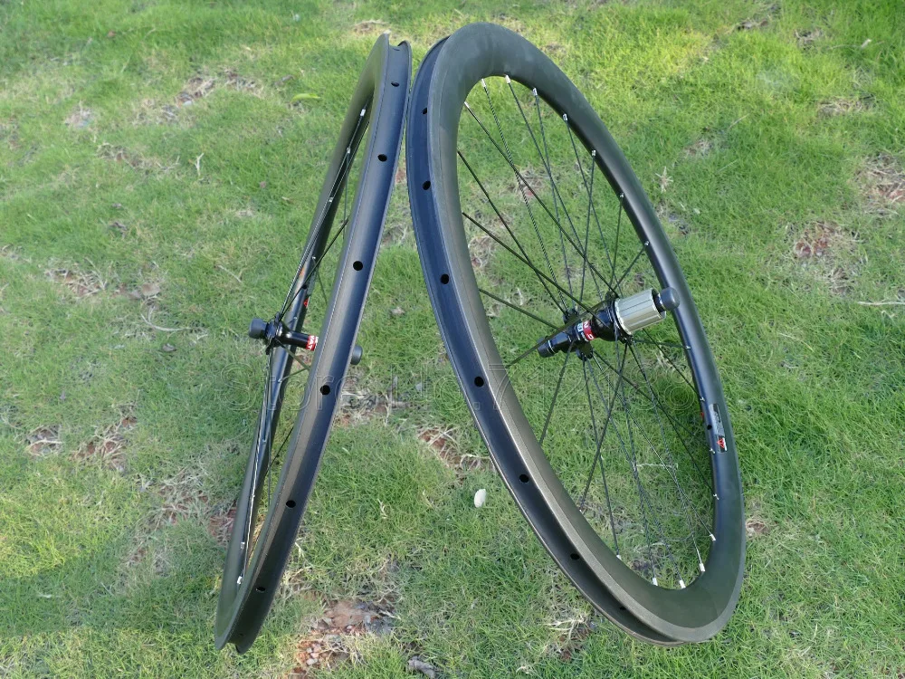 New Full Carbon Road Bike Racing Bicyle Clincher Wheelset Basalt Brake Side Wheel Rim Depth 50mm  20.5mm, 23mm, 25mm Width