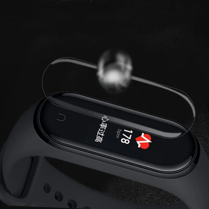 Tpuカバレッジ保護フィルムxiaomi miバンド4 Band4 miband 4スマートリストバンドスクリーンプロテクターカバーガード