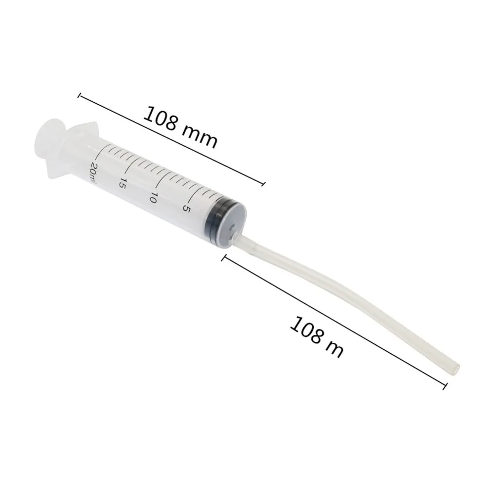 20mL Plastic Syringe Feeder Hydroponics Analyze Measuring Cups Nutrients Syringe for Injectors Pets Cat Feeders Tools 5 Pcs