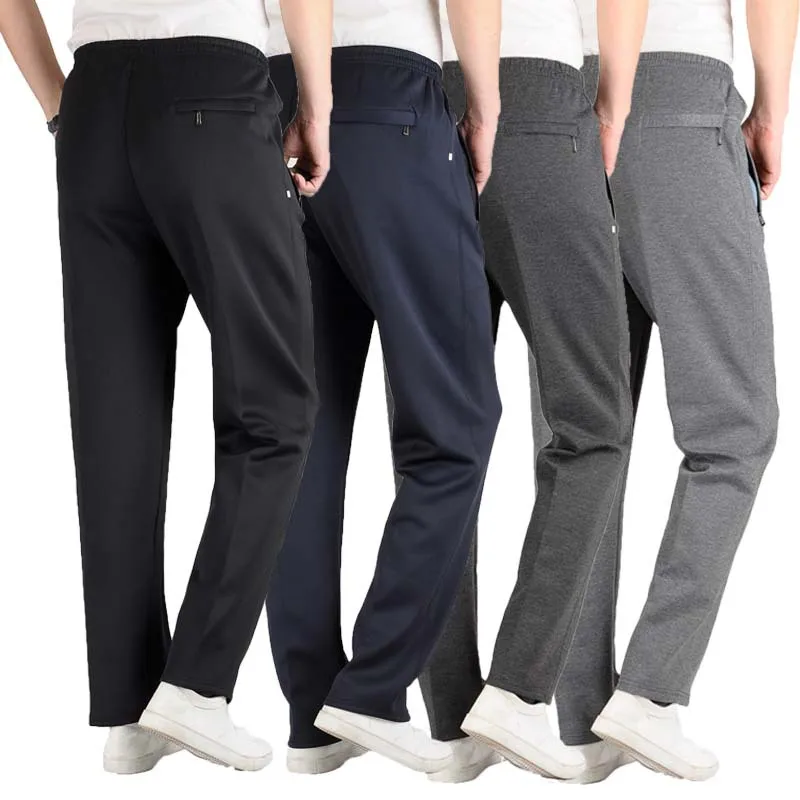 ربيع الخريف الرجال Pants غير رسمية فضفاضة Sweatpants الرجال الأساسية بنطلون رياضية قيعان رياضية الأعمال و السراويل المستقيمة غير رسمية