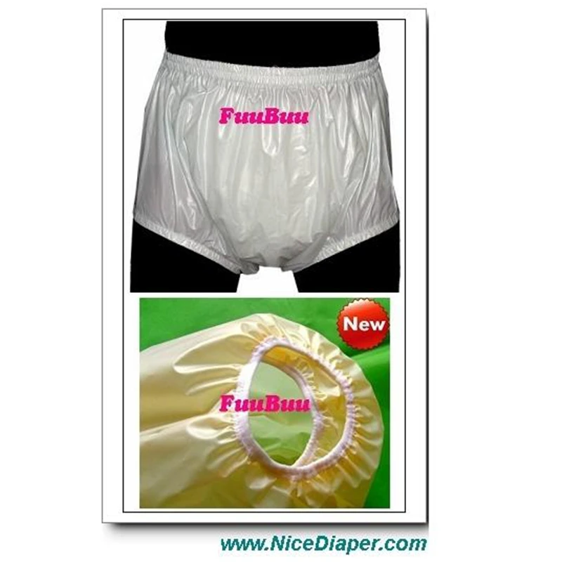 Free Shipping FUUBUU2217-White-XXL-1 Safety trousers / pants / anti side leakage physiological incontinence pants / old diaper