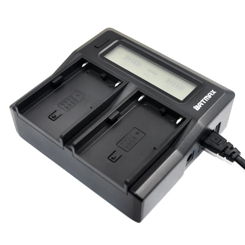 BP-U30 BP-U60 BP-U65 BP-U90 LCD Dual Battery Charger for Sony PMW-100, 50 PMW-160 PMW-200 PMW-300 PMW-EX1 PMW-EX3 PMW-F3 PHU-60K