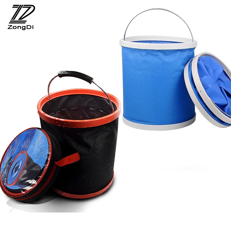 ZD For Mercedes W203 W211 W204 W210 Benz BMW F10 E34 E30 F20 X5 E70 Car Cleaning Tool Trunk Storage Wash Bucket Bag Accessories