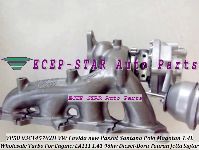 Turbo VP58 03C145702H Turbo para VW LAVIDA nuevo Passat Santana Polo Touran Magotan Bora Jetta Sigtar para A3 Octavia EA111 1.4L