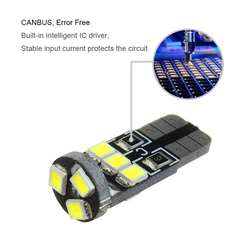 BOAOSI 2x Canbus LED T10 W5W Clearance Parking Light Wedge Light For Mitsubishi asx lancer 10 outlander 2013 pajero l200 Expo