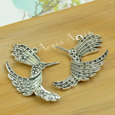 bird/swallow/parrot diy alloy charms animal shape  jewelry making findings accessories antique silver pendant free shipping new