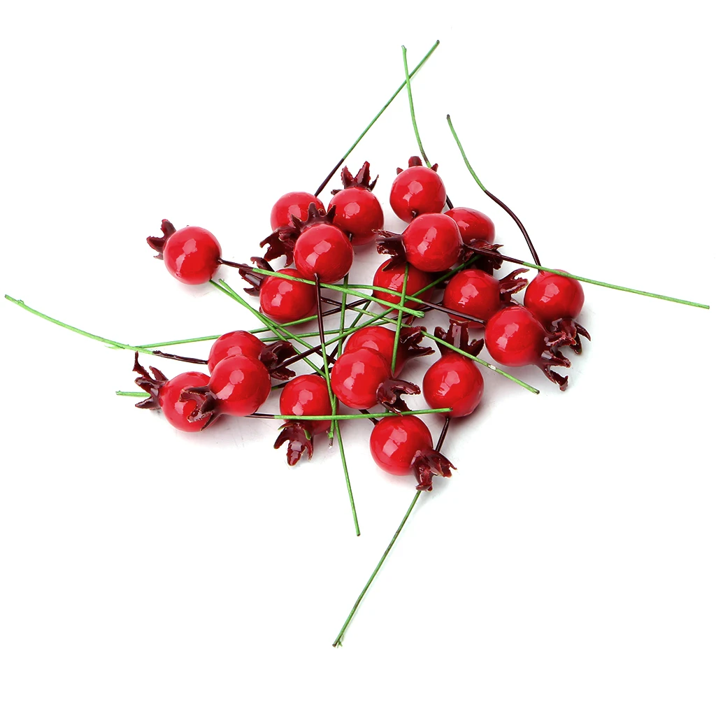 20 Teile/los Mini Gefälschte Glatte Granatapfel Obst Künstliche Hochzeit Weihnachten Decor