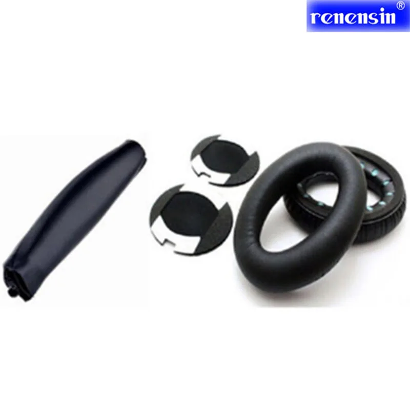 Renensin  headband Cushion Earcap + a pair Pads ear cover case for Bose QuietComfort 2 15 QC2 QC15 headphone ear cushions