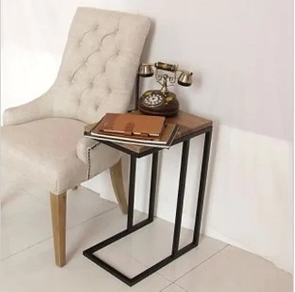 American Iron bedroom bedside cabinet telephone stand shelf newspaper rack living room shelf Iron Side Table