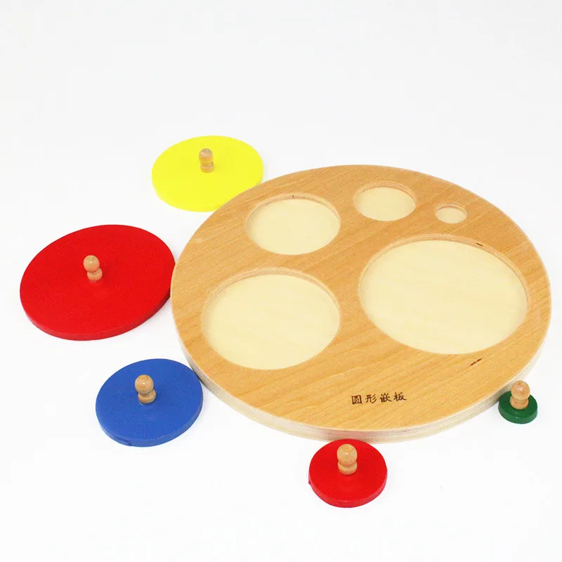 Baby Toy Montessori Round Board for Preschool Early Learning Kids Toys Brinquedos Juguetes