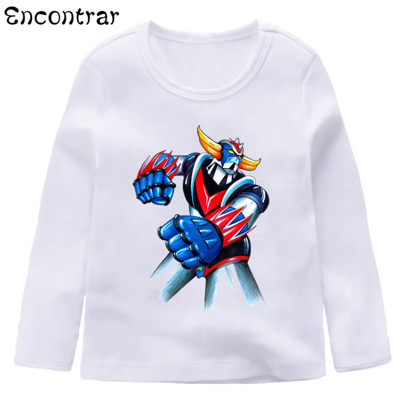 

Baby Boys/Girl Anime Grendizer Japan Robot Design T Shirt Kids Funny Cartoon Tops Children Long Sleeve T-Shirt,LKP476