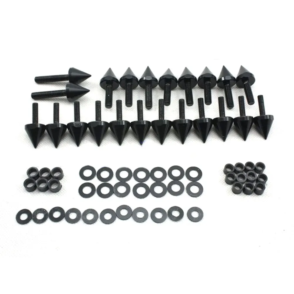 Motorcycle ABS Fairing Spike Screw Bolts Kit For 03-06 Kawasak Ninja ZX-6R ZX636 ZX6RR 2003 2004 2005 2006 Aluminum Accessories