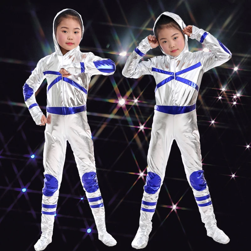 Children anime drama robot stage cartoon costume children astronaut spacesuit modern dance performance clothing