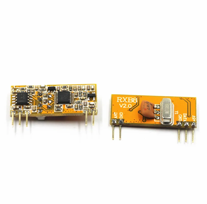 2pcs RXB8 V2.0 433Mhz Wireless Receiver Module Superheterodyne Wireless Receiver Modules