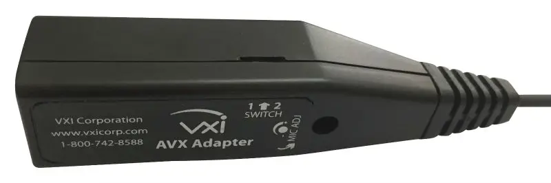 Original VXi AVX Adapter with Mic Volume -Allows a direct RJ9 headset connection to AVAYA 16XX,24XX,44XX, 64XX 96XX series phone