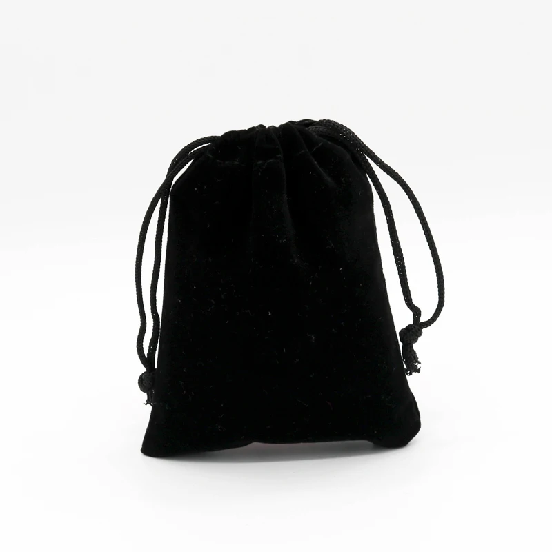 50pcs/lot 9x12 13x18 15x20cm Velvet Bag Drawstring Gift Bag Pouches Can Custom Logo Bracelet Charms Watch Jewelry Packaging Bags