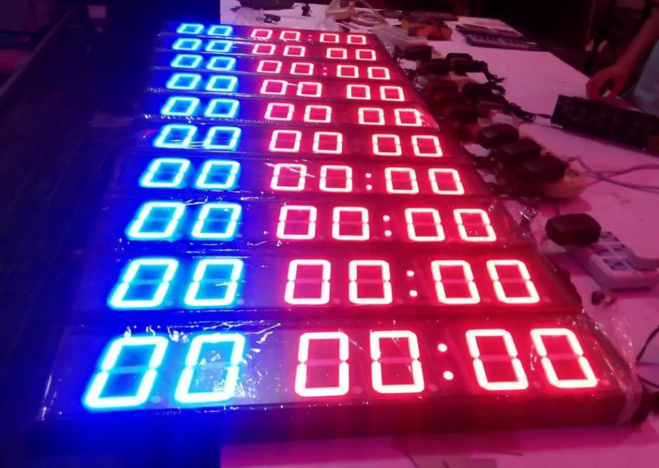 4"Remote Control Countdown Clock Gym Boxing Guitar Stopwatch Countdown Interval Timer Timer TABATA, FGB, MMA1, MMA2 4 Training