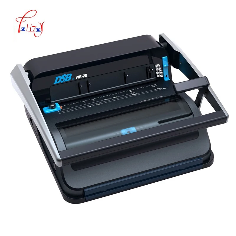 A4 Manual Wire binding machine paper book binder machine booklet maker Office & School Supplies and Household WR-20 1pc