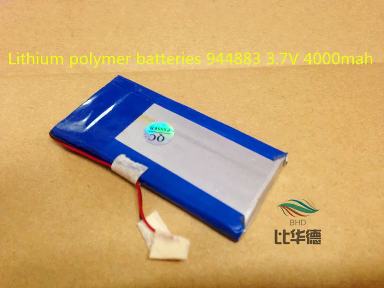 

Lithium polymer batteries 944883 3.7V 4000mah