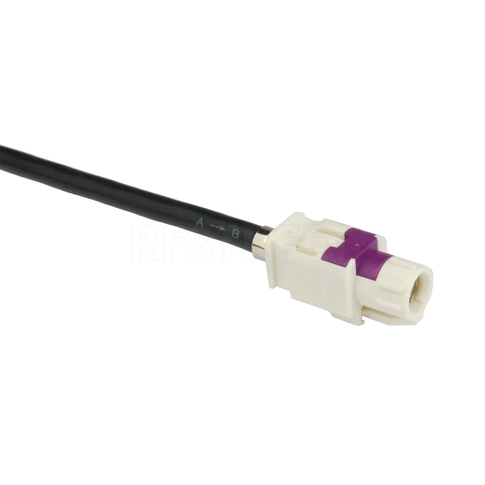 Eightwood Vehicle High-speed Data Transmission FAKRA HSD B Code Male USB LVDS Shielded Dacar 535 4-Core Cable for Benz BMW Audi