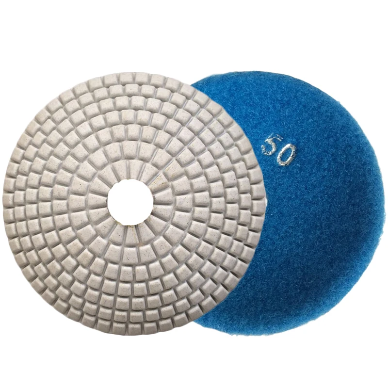 4 Inch Wet Bowl Shaped Diamond Polishing Pads Convex Sink For Granite Marble Concrete Polishing Tools