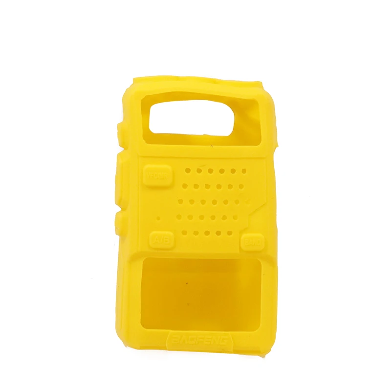 Handheld Soft Rubber Case Portable Silicone Cover Shell for Baofeng UV-5RUV-5RE DM-5R Plus Series Walkie Talkie