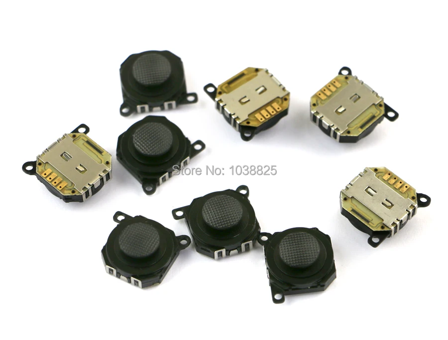 1 unidad de Joystick analógico basculante 3D negro, palo Arcade de pulgar para PSP 1000, controlador de consola PSP1000, reparación de mando